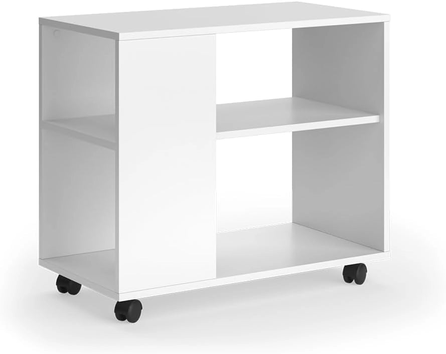 Tavolino Marian, Quercia dorata/antracite, 70 x 36.6 cm con rotelle, spostabile per un utilizzo flessibile negli ambienti abitativi