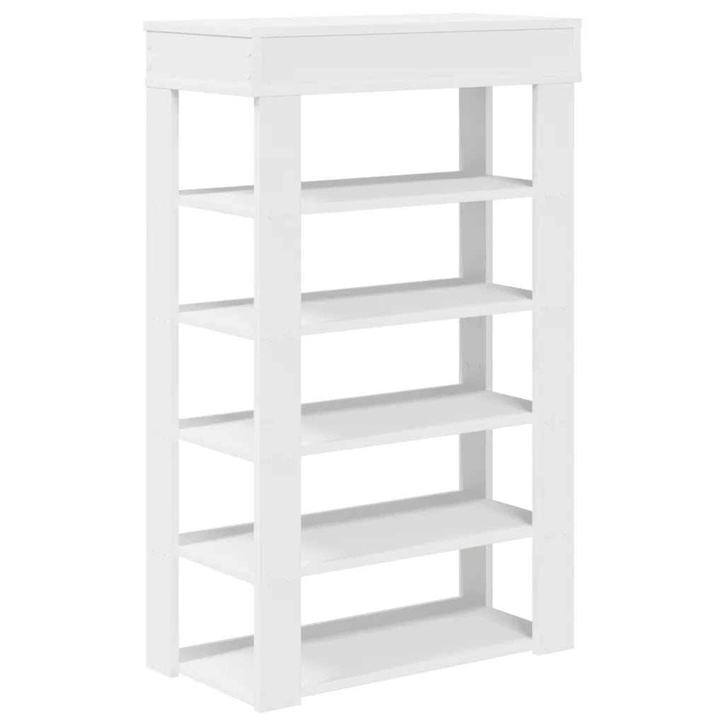 Scarpiera Bianca 60x30x98 cm in Legno Multistrato 859923