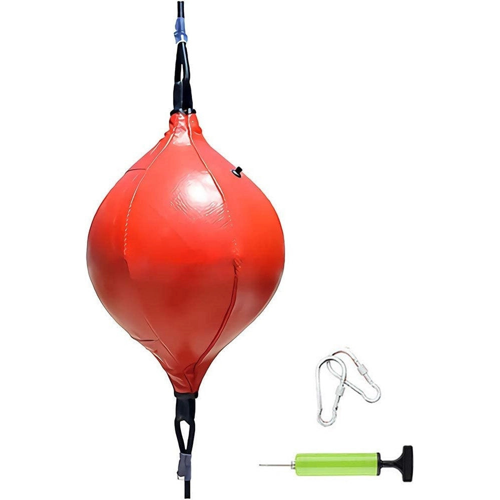 Trade Shop - Sacco Da Boxe Borsa A Sfera A Doppia Estremità In Pu Punch Sport Fitness Adulti -
