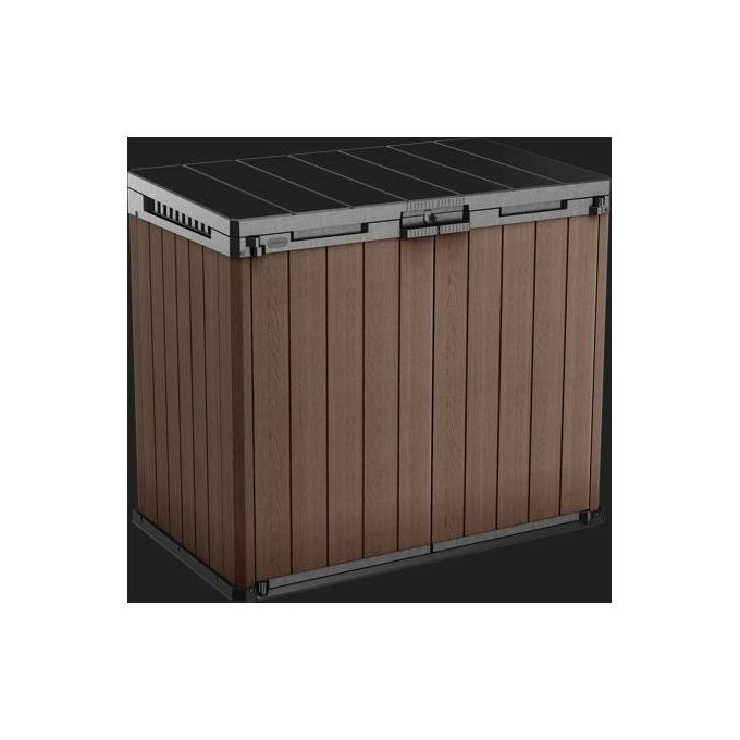 Keter Store-It-Out Darwin Evotech per Esterno Contenitore da Giardino Marrone Solido e Durevole 80 x 140 x 120 cm
