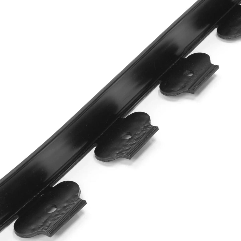 IDMarket - Cordoncino flessibile da giardino 8 M nero altezza 12 cm + 24 picchetti