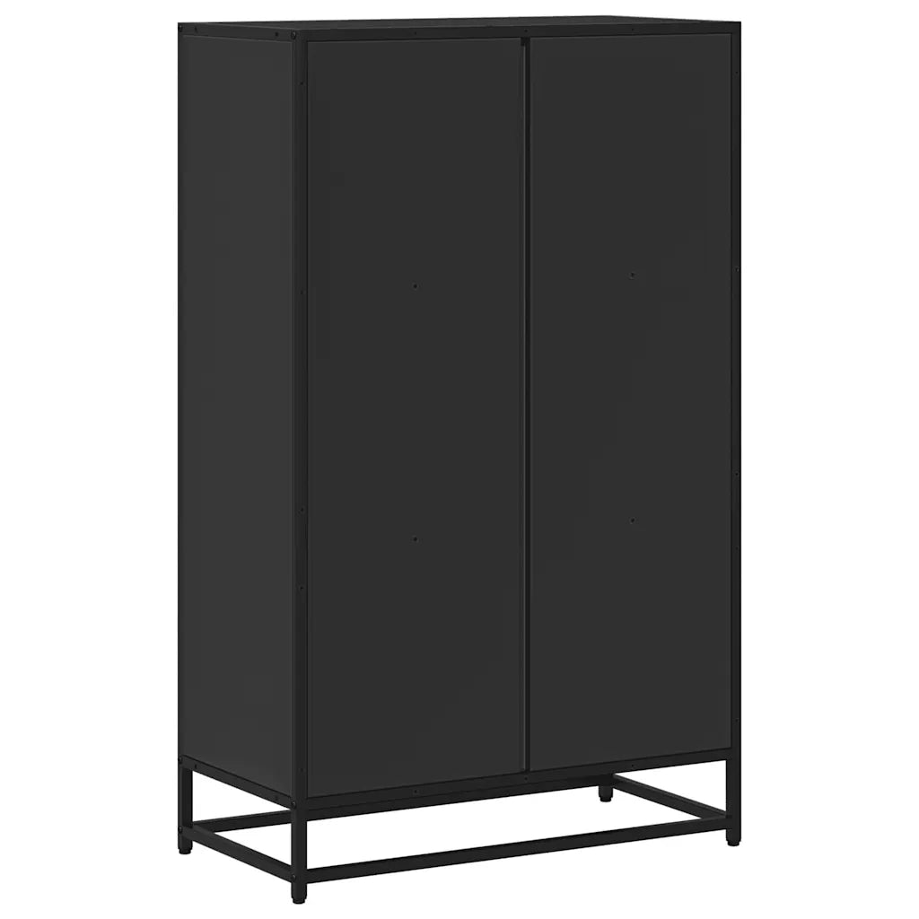 vidaXL Libreria Nera 65,5x33x107,5 cm in Legno Multistrato