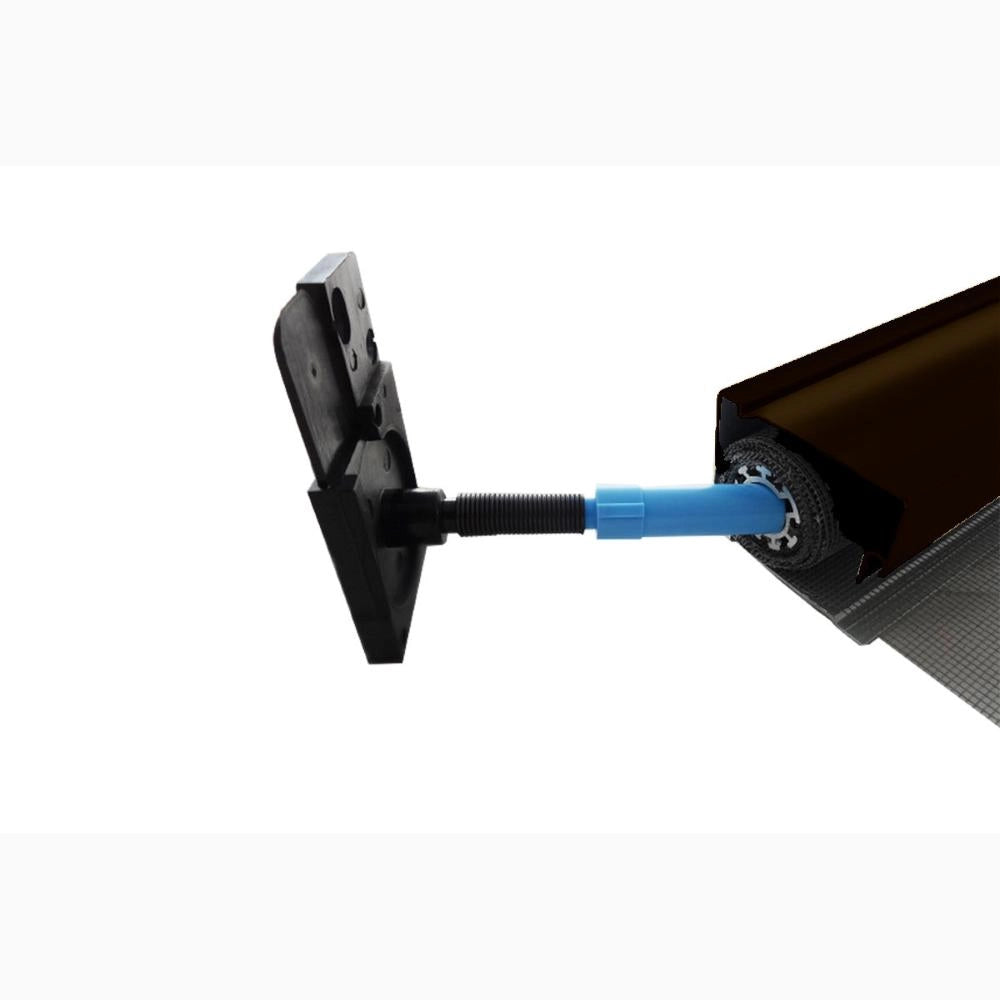Zanzariera a Rullo Verticale in Fibra di Vetro Riducibile 100x250H cm Telaio Alluminio MARRONE
