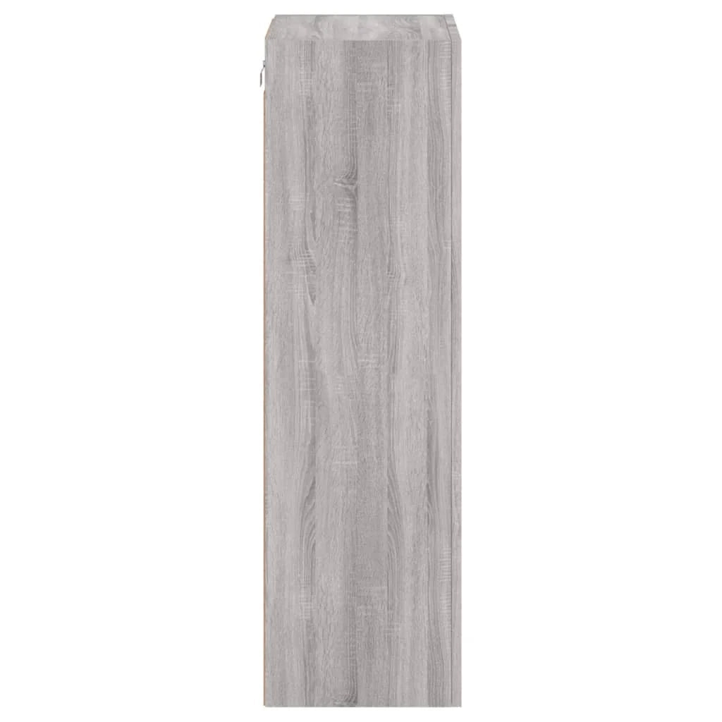 Mobile TV multimediale mensola TV credenza TV sala da pranzo soggiorno camera da letto a parete legno Sonoma 40,5 x 30 x 102 cm grigio 02_0028183