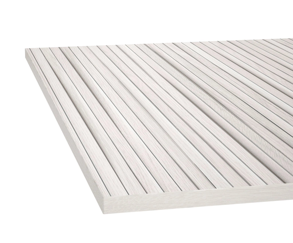 Scarpiera Herdasa effetto bianco ante stampa doghe bianca?87×90×27?cm