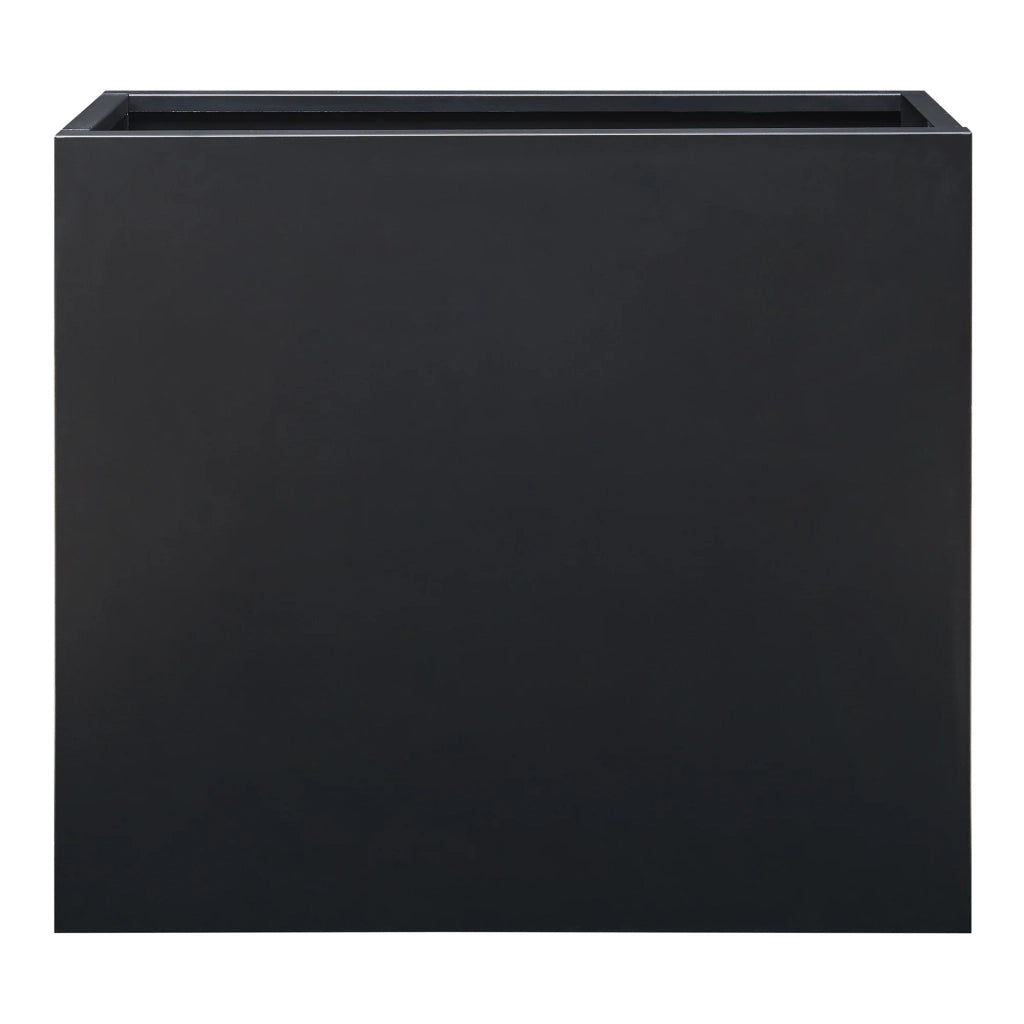 Contenitore per fiori/mobili 82 x 90 x 30 cm acciaio zincato nero 03_0008958