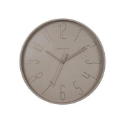 OROLOGIO DA PARETE IN PLASTICA MILANO DIAM. 30CM, tortora
