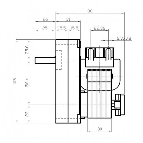 Ricambistufeapellet Motoriduttore rinforzato Kenta K9175155 2,5 / sostituisce k9115101-BCZ504