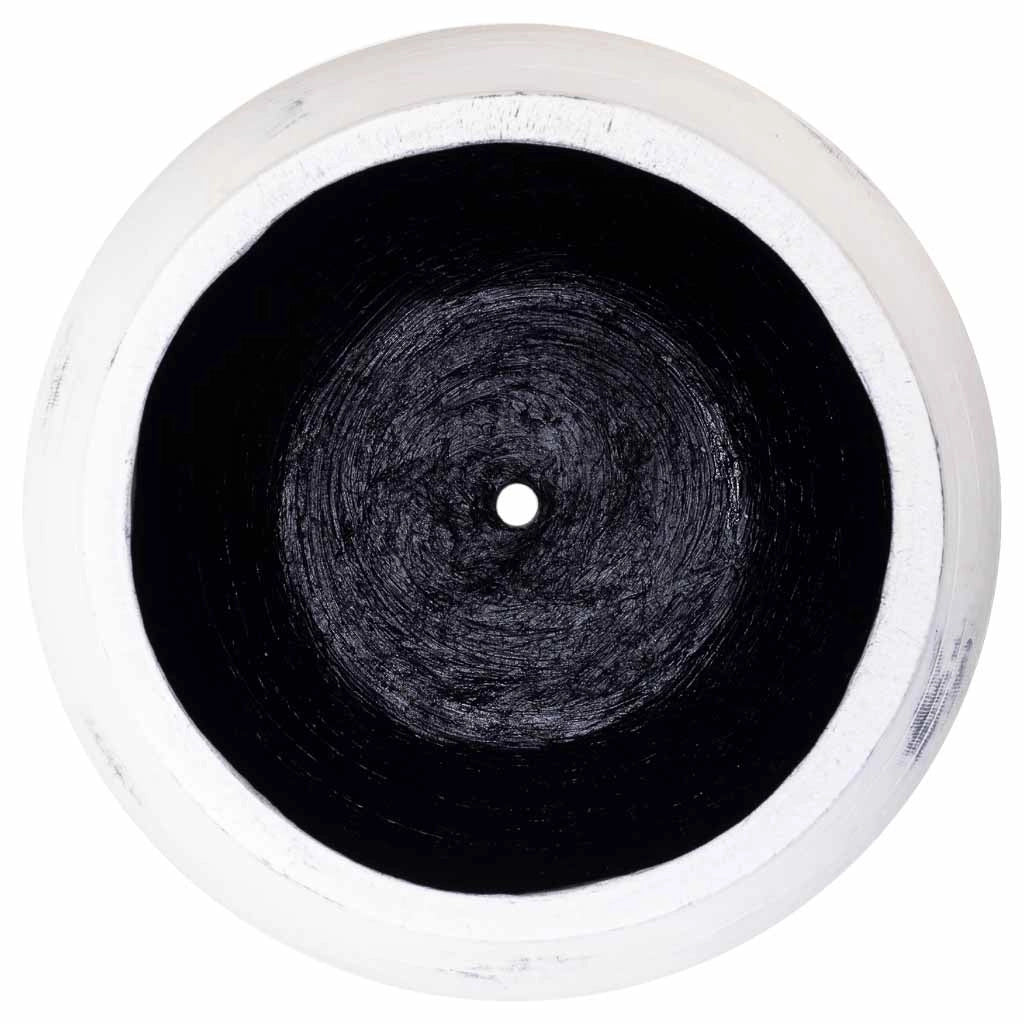 Fioriera in fibra di vetro bianca 47x47x48 cm