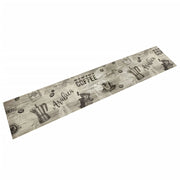 Tappetino da cucina lavabile con elegante motivo stampato 300 x 60 cm antiscivolo atmosfera accogliente velluto grigio 02_0056422