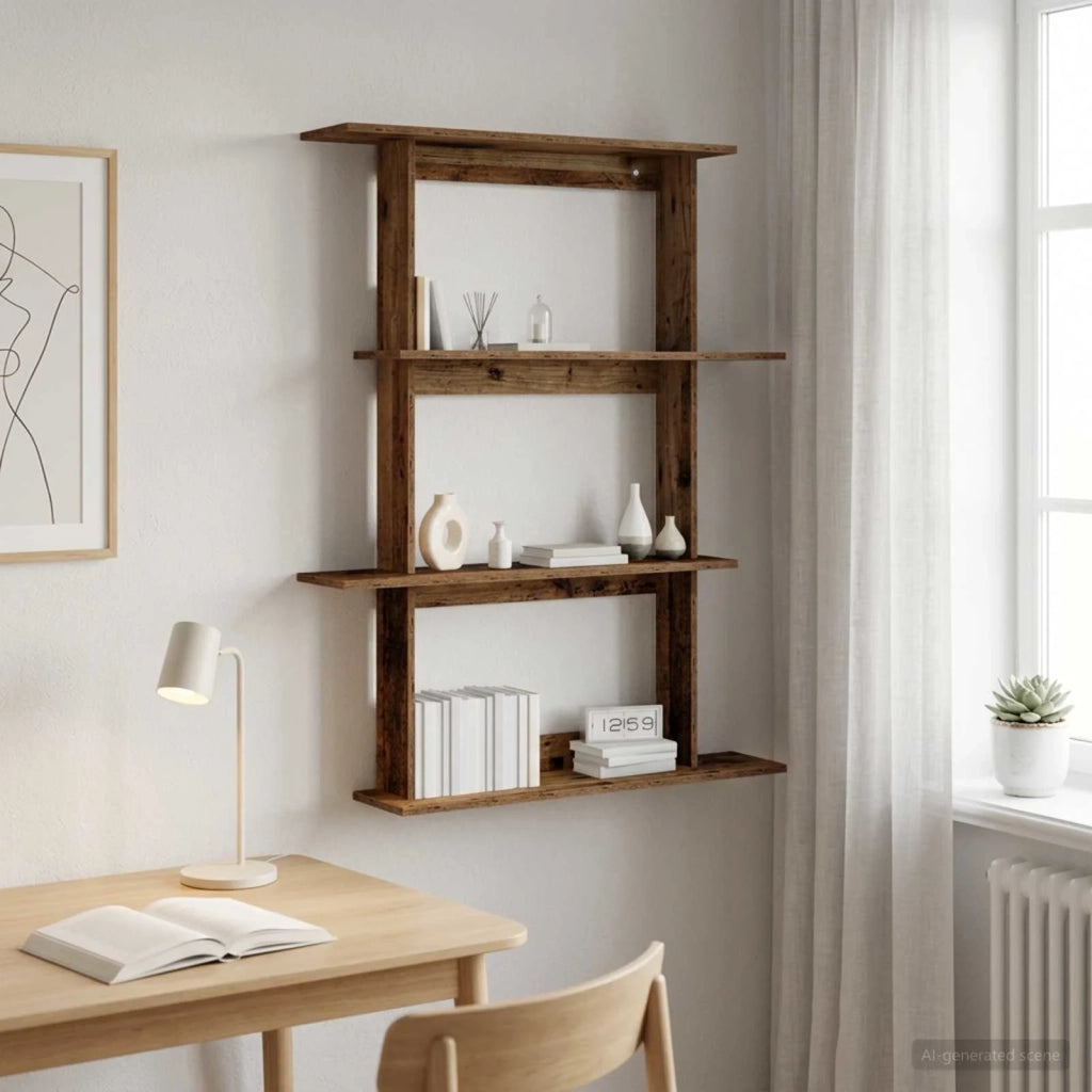 Scaffale da parete Legno antico 100 x 20 x 126 cm 8012066