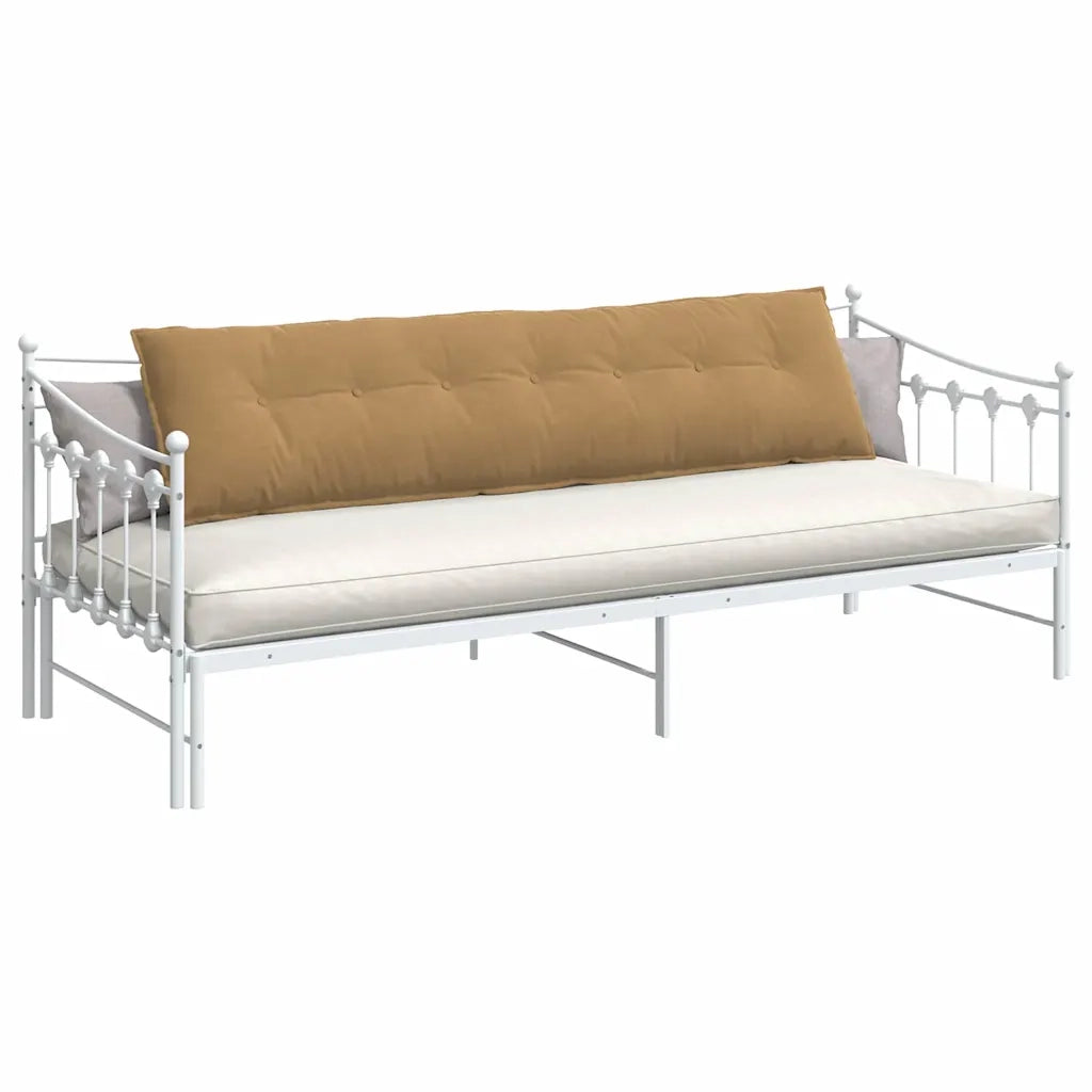 Cuscino per Schiena Marrone 200 x 50 cm Tessuto in Cords