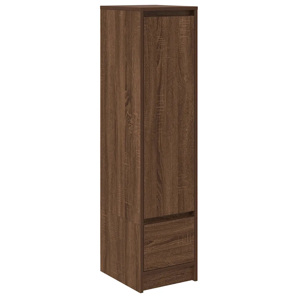 Credenza Rovere Marrone 29,5x34x119,5 cm in Legno Multistrato 861658