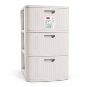 Cassettiera Slim Domus 3 Cassetti Bianca 30 x 40 x 60 h cm