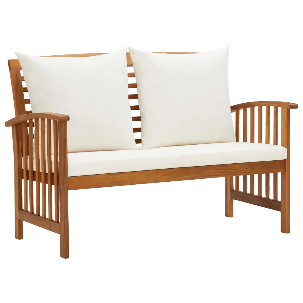 Set Divani da Giardino 3 pz con Cuscini in Massello di Acacia 3057976