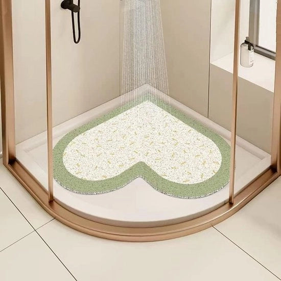 Mat Douche Antislip 60x60 cm, Comfort, con Fessure di Scarico, Massaggio PVC Luffa, Mat Antislip per Doccia e Ambiente Bagnato, Rapido Secchezza