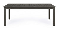 Tavolo Allungabile Konnor 200-300x110 cm Antracite in Alluminio