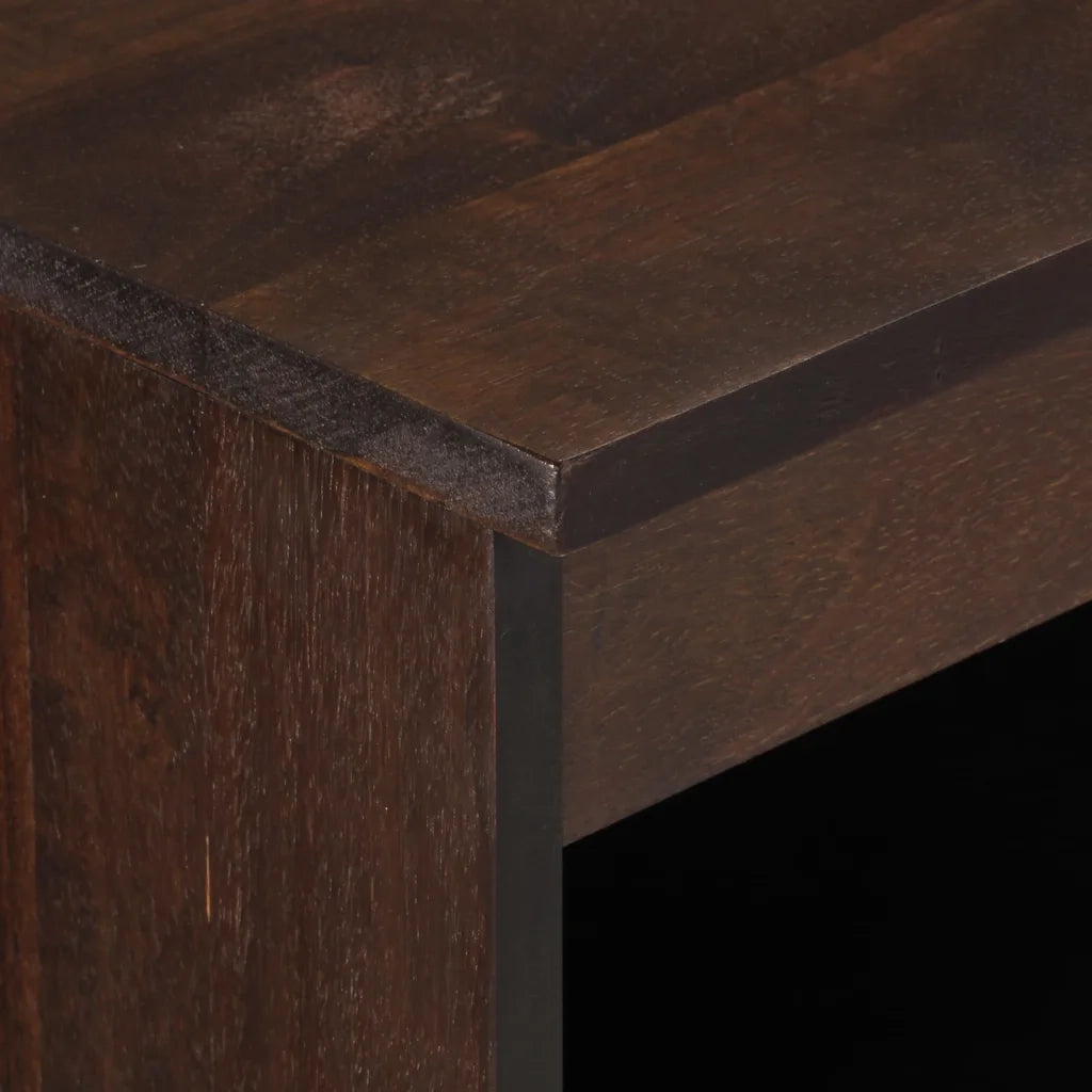 Credenza Marrone 60x34x75 cm in Legno Massello di Mango