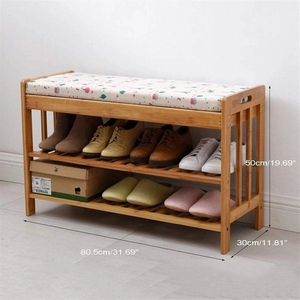 scarpiera Scarpiera per la casa Scarpiera Shoe Rack Scarpiera in bambù a 2 Piani Scarpiera per Ingresso Camera da Letto per Soggiorno Scatola da Scarpe (Colore : M)