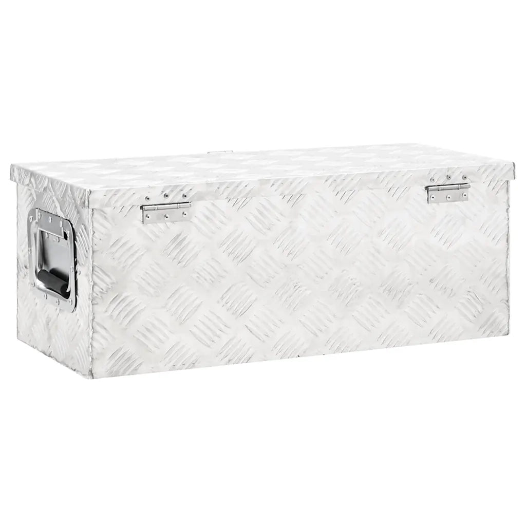 Contenitore Portaoggetti Argento 70x31x27 cm in Alluminio CFW3234204