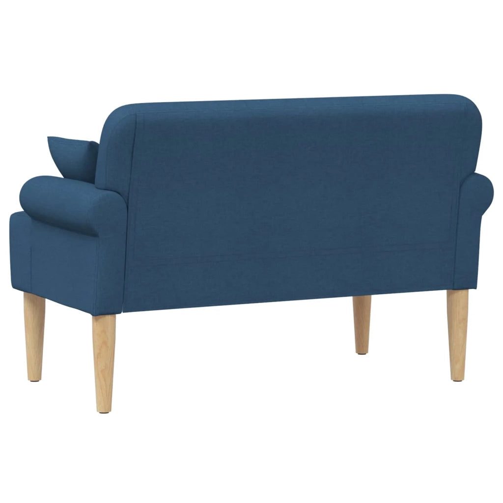 Loveseat con bottoni imbottiti Blu 120 x 65 x 79 cm Tessuto 42041817