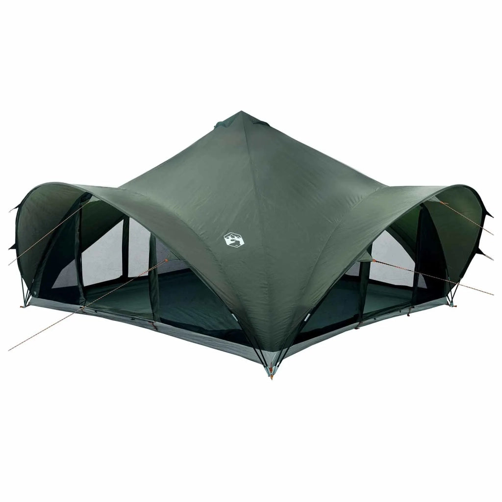 Tenda Tipi Verde militare 18 Persone Poliestere e Acciaio 42028622