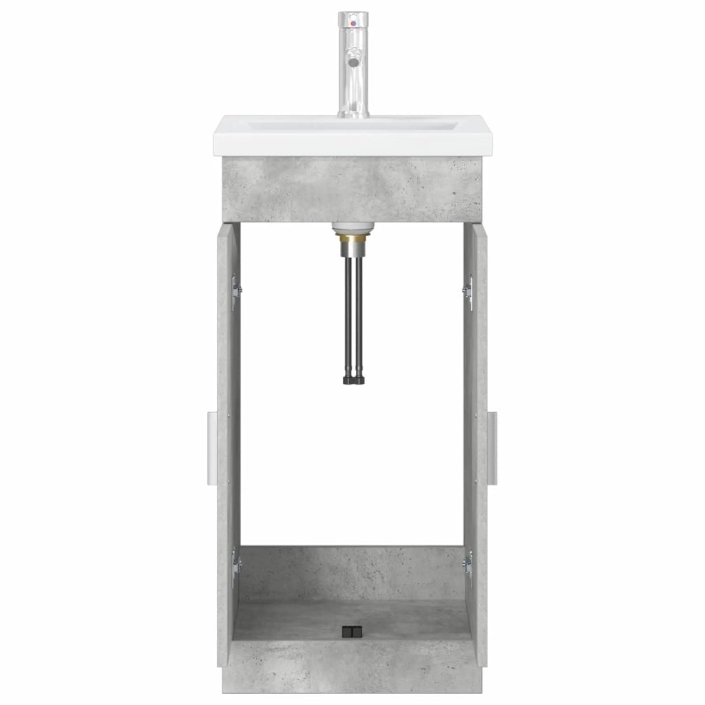 Mobile da bagno con lavabo Grigio Cemento 42 x 40 x 84,5 cm 890675