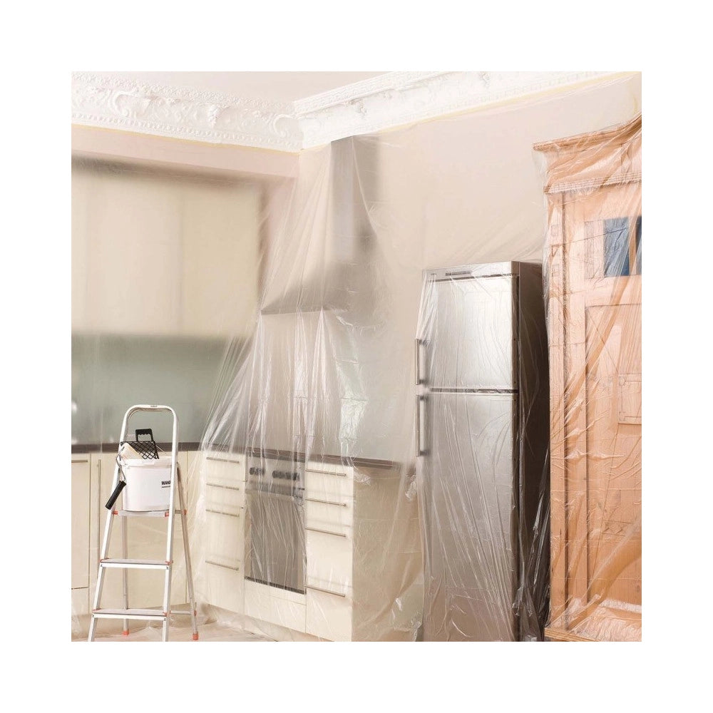 Telo in pvc 210cm x 20mt con nastro adesivo
