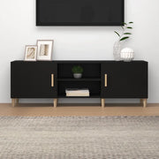 Mobile Porta TV Nero 150x30x50 cm in Legno Multistrato cod mxl 15431