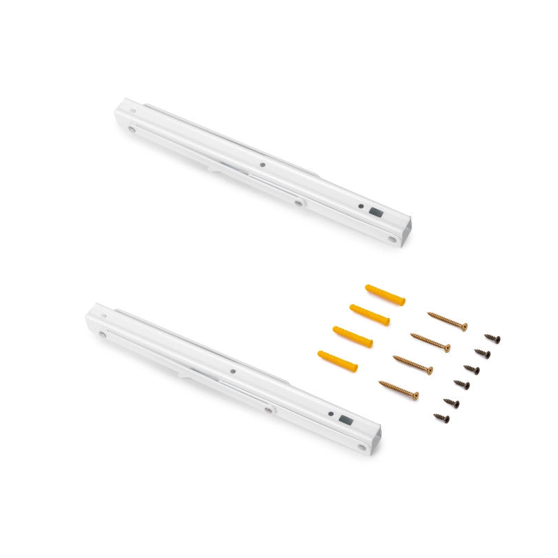 Set di supporti pieghevoli, lunghezza 303 mm, Acciaio, Verniciato nero