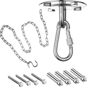 Sostegno soffitto per sedia oscillante fino a 200 kg-catenaria estensibile 150 cm-sostegno oscillante per lettini-cintura di ancoraggio per pavimento in cemento legno giardino veranda sedile trapezio yoga bokszak Sostegno soffitto