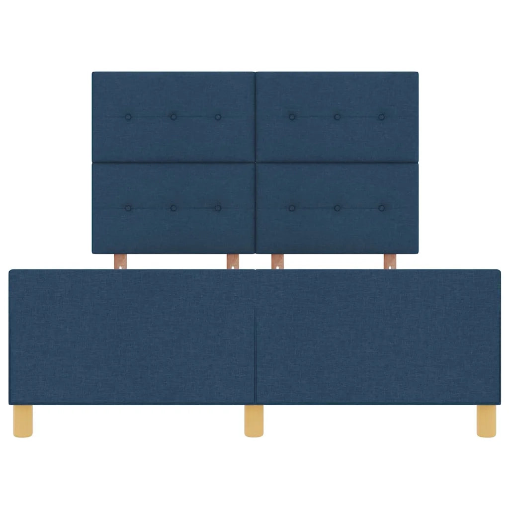 Struttura del letto con testiera-Giroletto Blu 140 x 200 cm Tessuto 293724