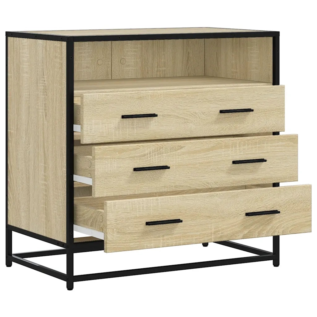 Cassettiera Rovere Sonoma 70x41x70 cm in Legno Multistrato 849085
