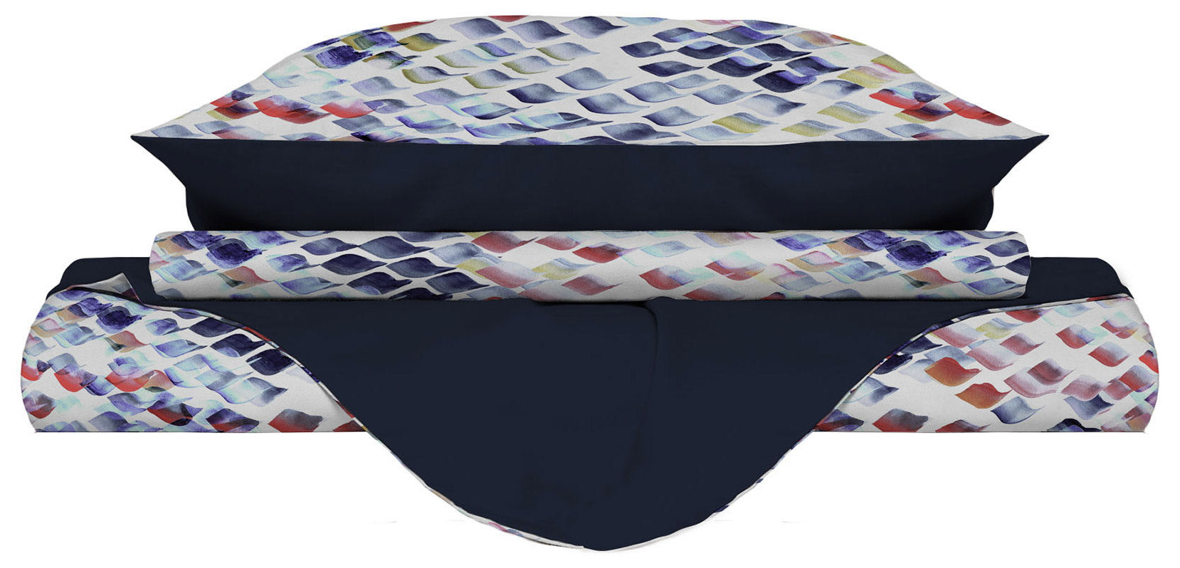 Copripiumino Matrimoniale con Federe Stampato in Microfibra Lena