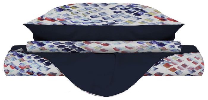 Copripiumino Matrimoniale con Federe Stampato in Microfibra Lena