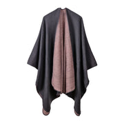 Sciarpa double face, in classico cashmere, mantella/scialle versatile e semplice