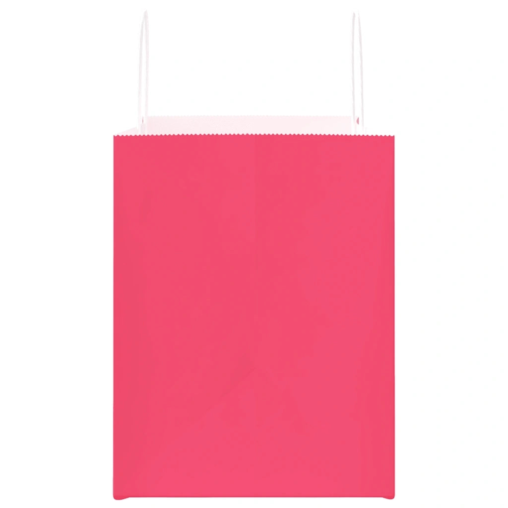 Sacchetti di Carta 250 pz con Manici Rosa 32x22x28 cm 4101680