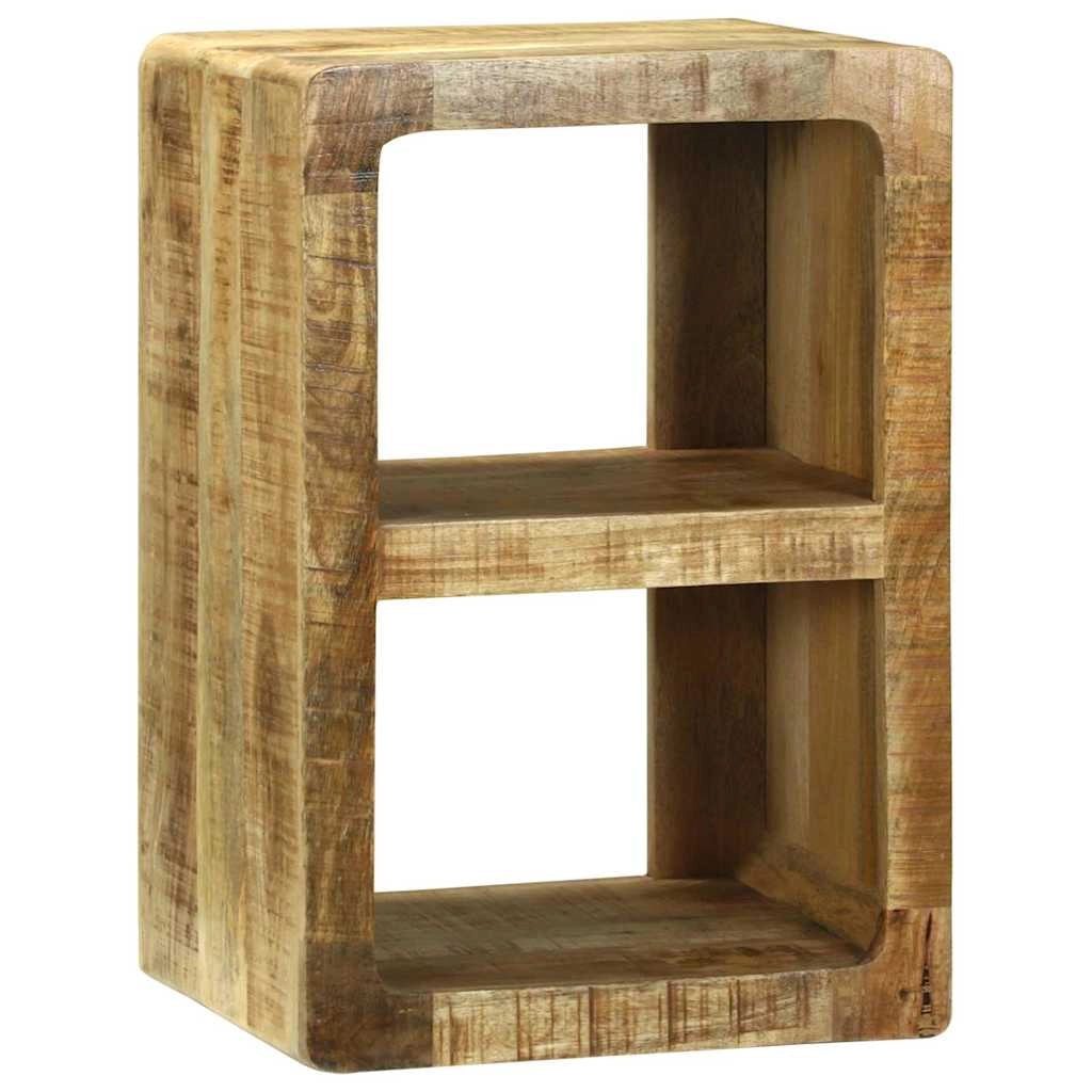 Mobile porta TV rettangolare moderno con contenitore 36 x 30 x 54 cm in legno massello di mango marrone 02_0058081
