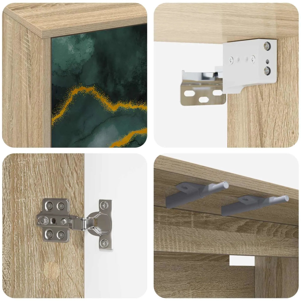 Mobile TV da Parete WIJHE 69 x 33 x 40 cm Rovere Sonoma 8007119