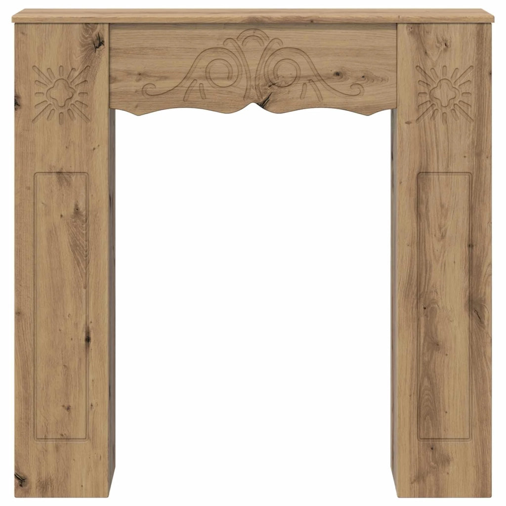 Cornice per camino Rovere Artigianale 102 x 20 x 102 cm 8006641