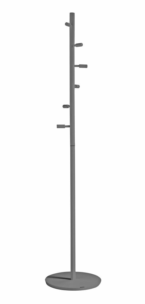 Appendiabiti Herdasa legno di faggio finitura grigio 182x37x37