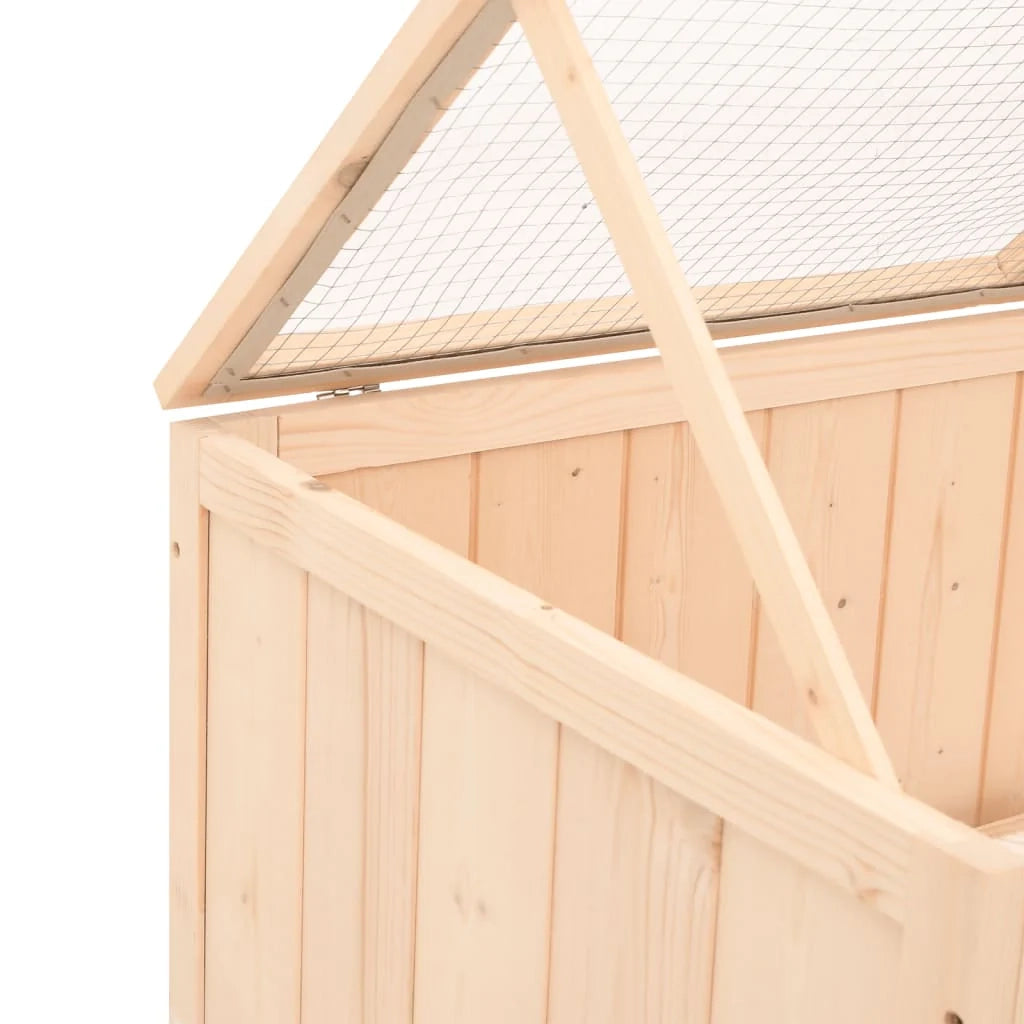 Gabbia per criceti 104 x 52 x 38 cm in legno massello di abete marrone 02_0041676