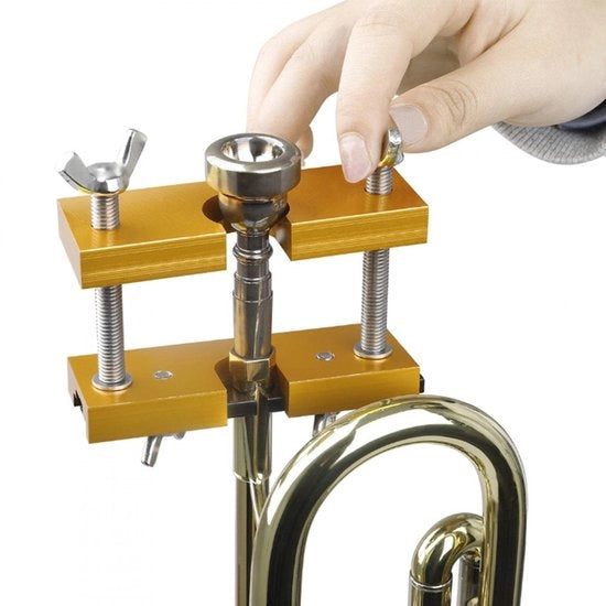 Rimuovitore di anello di tromba professionale - 10 x 11 cm - Manico in acciaio zincato - Manubrio in alluminio - Strumento di manutenzione