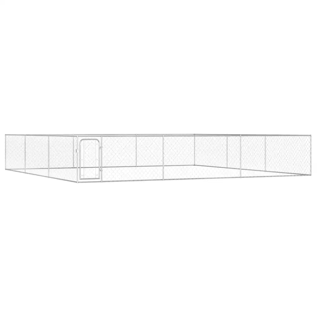 Canile da Esterno in Acciaio Zincato 6x6x1 m cod mxl 59360
