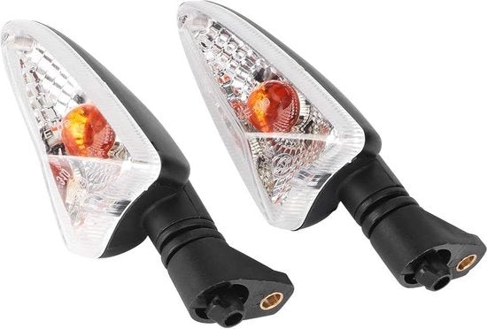 Indicatore di direzione ABS in plastica per motocicletta - Adatto per Tijger Daytona - Nero e Bianco .