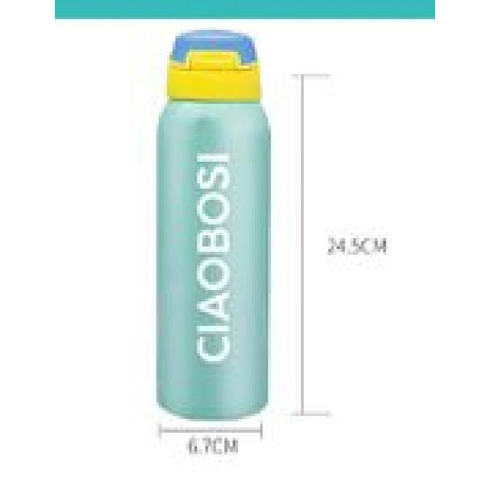 Trade Shop - Thermos Bottiglia Acciaio Termos 500ml Borraccia Termica Porta Vivande Tx-9075 -