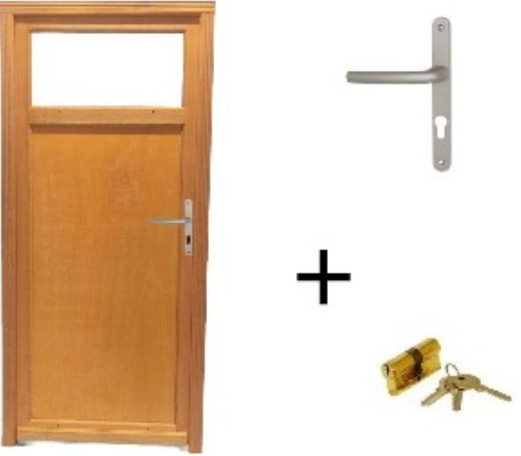 Porta Di Servizio Pagos In Legno, H.200xl.90 p.sinistra + Maniglia E Botte (rif 01245F924) Tabella Dimensioni senza maniglia