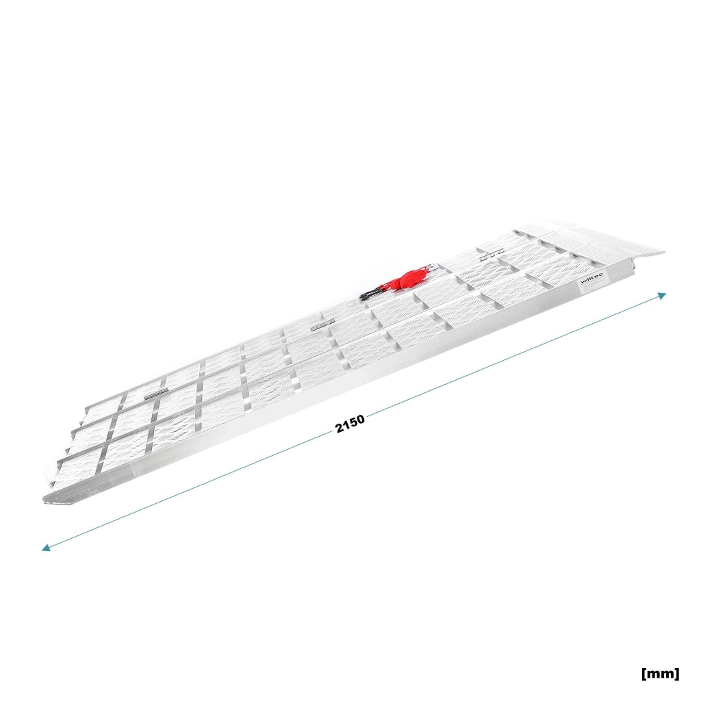 Rampa di carico ripiegabile in 3 Portata fino a 340kg/pezzo 215 cm Pedana antiscivolo