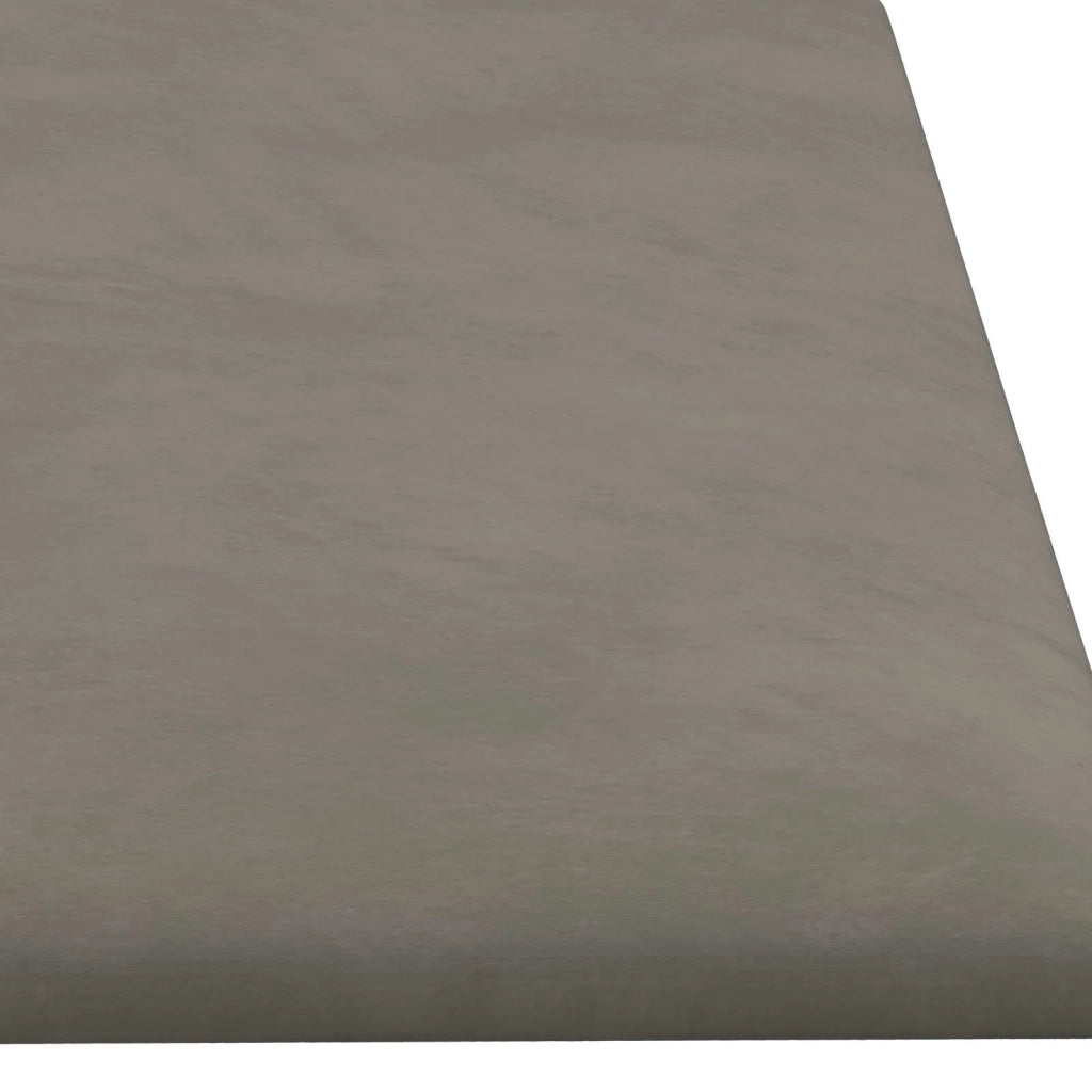Testiera da Parete 12 pcs Grigio chiaro 60 x 15 cm Velluto 4008337