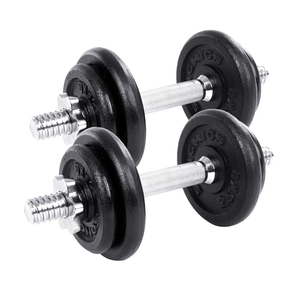 Set di manubri da 20 kg per allenamento con pesi con barra di estensione per uomini e donne bodybuilding aumento di massa fitness nero 12_0002029